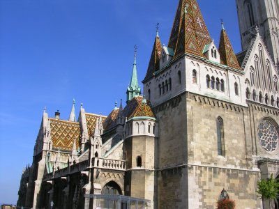 Roof of St Mathais Church.